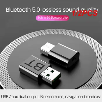 1/2 шт. Передатчик Bluetooth 5,0 Приемник 5,0 + EDR Передача/Прием Два в одном Bluetooth 5,0 Адаптер USB 3,5 мм AUX Адаптер Автомобильный