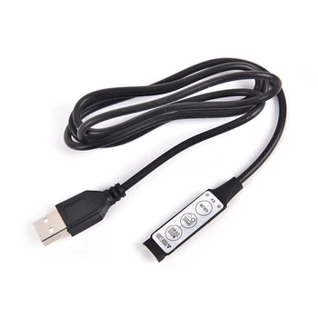 1 шт. контроллер DC 5V USB LED RGB 3-клавишный 4-контактный пульт дистанционного управления для светодиодной ленты