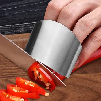 1 шт. Кухонные инструменты для приготовления пищи, защита для пальцев из нержавеющей стали, безопасный нож для нарезки овощей, инструмент для защиты пальцев