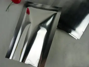 100шт 24 * 32 см Вакуумный упаковщик из серебристой алюминиевой фольги сохраняет свежесть продуктов
