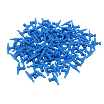 100шт Синий Пластиковый 2-Ходовой Клапан управления Воздушным насосом для аквариумных рыбок для 4 мм Воздушной Трубы