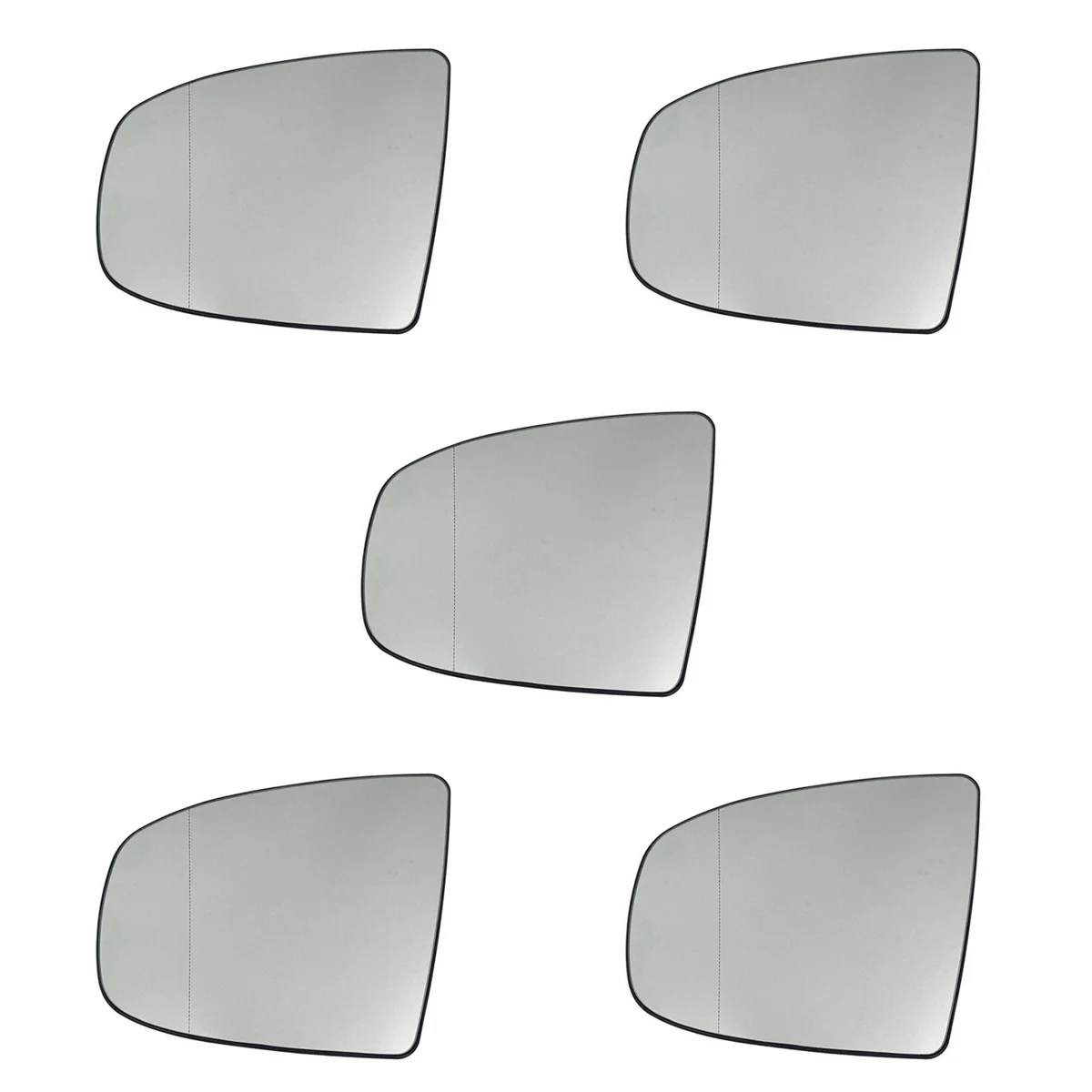 5X Левое Зеркало заднего Вида С Подогревом Бокового Зеркального Стекла + Регулировка для BMW X5 E70 2007-2013 X6 E71 E72 2008-2014