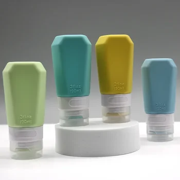 1шт 90 мл силиконовой бутылочки для мытья в японском стиле, комбинированный Шампунь для путешествий, Отдельная бутылочка, Контейнеры для жидкости Design Sense