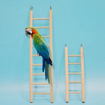 2 шт. Деревянная лестница для птиц, лестница для попугаев, Клетка, игрушка для лазания, Основы для птиц