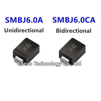 20 шт./лот Диод TVS SMBJ6.0A SMBJ6.0CA Маркировка: KG SMB (DO-214AA)