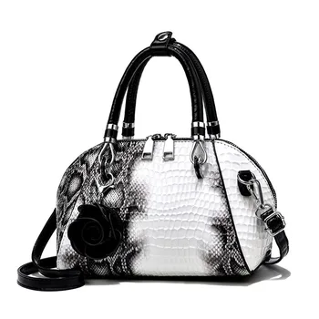 2023 Новая модная женская сумка-ракушка с крокодиловым узором, роскошный тренд, женская сумка через плечо большой емкости на одно плечо