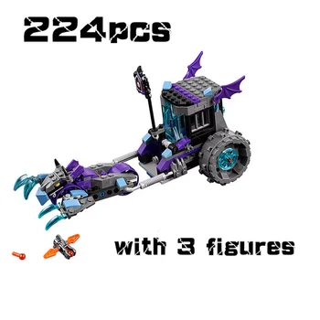 224шт Nexoes Рыцарь Руины Замок и роликовая модель Строительные блоки 70349 Роботы-сабли Игрушка для детей