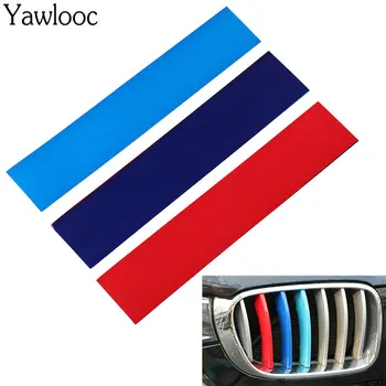 3-Цветные Автомобильные Наклейки Decal Decoration Решетка Радиатора Виниловая Лента Для BMW 1 2 3 4 5 7 F10 F20 F30 E36 E90 E46 X1 X3 X5 X6 Автомобильные Аксессуары