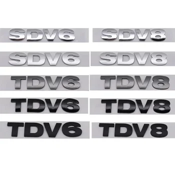 3D ABS SDV6 SDV8 TDV6 TDV8 Эмблема Значок Наклейка На Задний Багажник Наклейка Для Спортивного Автомобиля Range Rover Установка Украшения Аксессуары