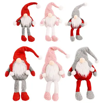 3шт Рождественский Шведский Гном Томте Санта Ручной работы для кукольных игрушек, украшений, домашнего Праздничного украшения