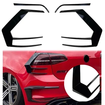 4шт ABS Задний Задний Фонарь Автомобиля Декоративная Отделка Крышка Лампы Заднего Фонаря Для VW Golf 7 GTI R GTD Для Volkswagen Mk7 2013 2014 2015 2016