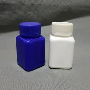 60 мл полиэтиленовые бутылки квадратная ваза белый порошок твердая бутылка Многоразового Использования Упаковочные Контейнеры подпакетная бутылка F20173603