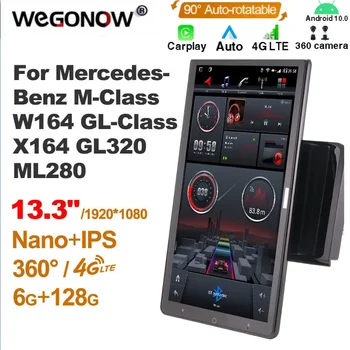 Android10.0 Собственное Автомобильное радио Auto для Mercedes-Benz M-Class W164 GL-Class X164 GL320 ML280 13,3 