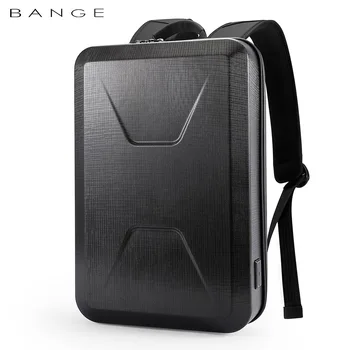 BANGE Новый модный рюкзак с твердым корпусом, Мужские деловые рюкзаки с защитой от воров, 15,6-дюймовые рюкзаки для ноутбуков, Водонепроницаемая мужская дорожная сумка