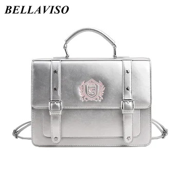 BellaViso Женская сумка через плечо из искусственной кожи в британском элегантном стиле, женские сумки большой емкости, рюкзак через плечо, сумки-мессенджеры BLSB-81