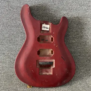 DB042 Электрогитара Floyd Rose по индивидуальному заказу Незаконченный 6 Струнный Корпус гитары Виннокрасного цвета из массива дерева с повреждениями Сделай сам