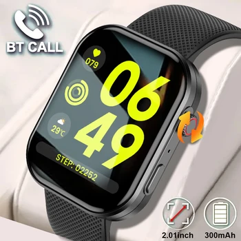 LIGE 2,01 дюймов HD Bluetooth Телефонный Звонок Смарт-часы 2023 Мужские Смарт-часы 24 Часа Монитор Здоровья Спортивные Фитнес-Умные Часы Женские
