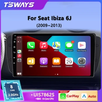 Tsways L6 Pro Android 12 Навигация GPS Автомобильный Радиоприемник Мультимедийный Видеоплеер Для Seat Ibiza 6j 2009-2013 2 din авторадио Carplay