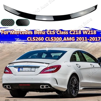 W218 C218 Автомобильный Задний Спойлер Багажника Для Mercedes Benz CLS220 CLS250 CLS350 CLS400 CLS500 CLS63 AMG Style 2011-2017 Carbon Look