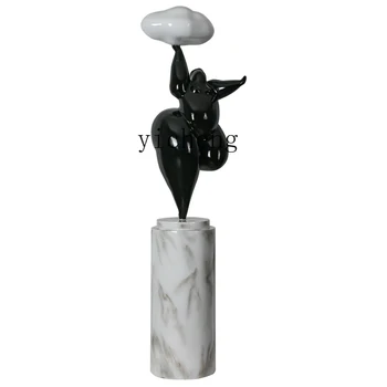 YY Характерные скульптурные украшения для входа в гостиную, креативные декоративные лампы в форме человека