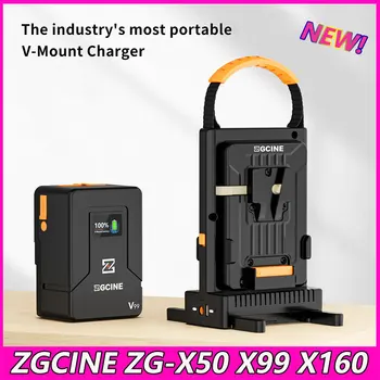ZGCINE ZG-X50 X99 X160 V Mount Battery Power Bank 14,8 V V Lock Литий-ионный Аккумулятор PD Быстрая Зарядка с IPS Экраном Для Зеркальной Камеры