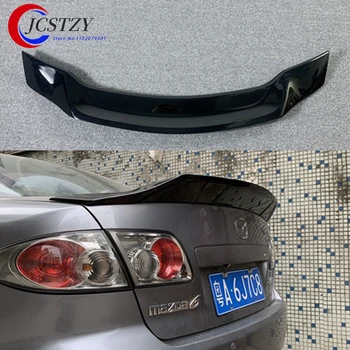 АБС-пластик R style Неокрашенный, цвет грунтовки, задняя крышка багажника, спойлер для Mazda 6 2009 - 2014