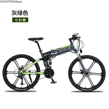 Взрослый городской электрический велосипед, взрослый фэтбайк, Электрический горный велосипед, складной, литиевый, электрический велосипед, двойной амортизатор, складной