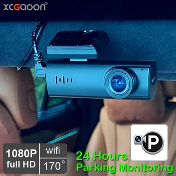 Видеорегистратор 24-часовой мониторинг парковки 1080P HD Wifi Приложение для управления видеокамерой Ночная версия Поддержка TF-карты объемом до 128 ГБ