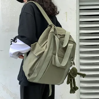 Водонепроницаемый нейлоновый женский рюкзак Простая школьная сумка для девочки-подростка, сумки через плечо, дорожная сумка, школьный рюкзак, дорожный рюкзак
