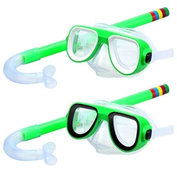 Детский набор для подводного плавания с маской для подводного плавания, Плавательные очки с трубкой, снаряжение для дайвинга