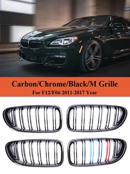 Для BMW 6 Серии F12 F13 F06 2011-2017 Рестайлинг Переднего Бампера из Углеродного Волокна Гоночная Решетка M Color Kindey Для Установки Крышки Гриля