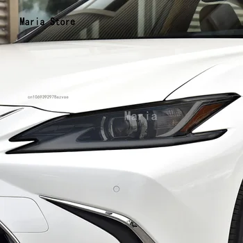 Для Lexus ES 300 350 2018-2023 Аксессуары Защитная Пленка Для Автомобильных Фар Восстановление Фар Прозрачная Черная Наклейка Из ТПУ