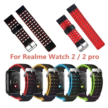 Для Realme-Watch 2/2 для смарт-кожаного ремешка, устойчивый к падению, устойчивый к поту браслет