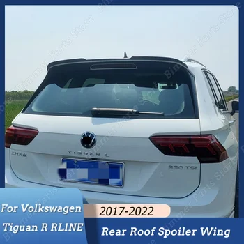 Для Volkswagen Tiguan R RLINE 2017-2022 Глянцевый черный АБС пластик Задняя крыша автомобиля спойлер багажника Сплиттер крыла Диффузор обвесы