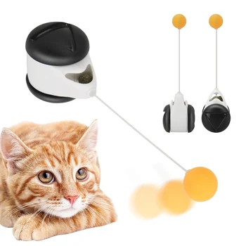 Домашние Принадлежности для упражнений с Колесиками Smart Cat Toy Интерактивные Вращающиеся Кошачьи Шарики Забавные Нескучные Игрушки-Дразнилки