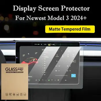 Закаленное стекло для Tesla Model 3 + 2024, Защитная пленка для центрального управления/навигации заднего ряда, HD Сенсорный экран, автомобильные Аксессуары