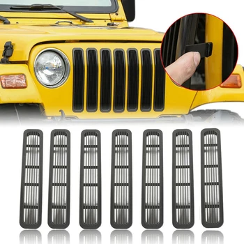 Защелкивающиеся вставки передней сетчатой решетки радиатора Jeep Wrangler TJ & Unlimited 1997-2006