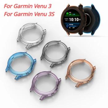 Защитный Чехол Из ТПУ Для Garmin Venu 3 3S Smart Watch Band Прозрачный Мягкий Силиконовый Бампер Venu3 Protector Shell Аксессуары