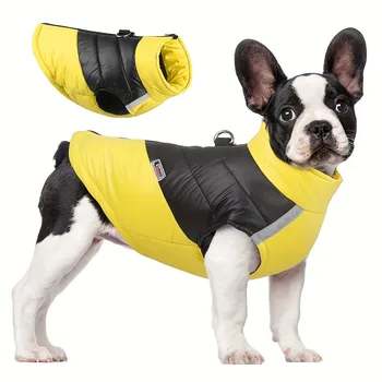 Зимняя водонепроницаемая куртка для собак, теплая одежда для маленьких и крупных собак, жилет для щенков, пальто для чихуахуа, костюм французского бульдога Йорки, костюм мопса