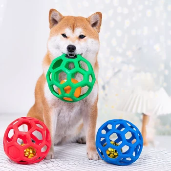 Игрушка для укуса домашней собаки, маленькая резиновая Интерактивная резина, интерактивная закуска для домашних животных, жевание мяча, принадлежности для игр для щенков на открытом воздухе