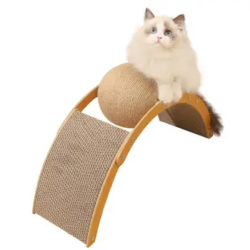 Игрушка-когтеточка для кошек, гофрированная бумага, интерактивные игрушки для шлифования лап, когтеточка для котенка, Износостойкая мебель для домашних животных.