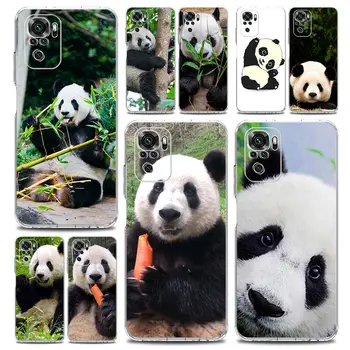 Китайский Медведь Панда Животное Мягкий Чехол Для Телефона Xiaomi Redmi Note 12 11 9S 9 8 10 Pro Plus 7 8T 9C 9A 8A K40 Игровой Прозрачный Чехол