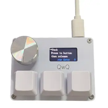 Клавиатура SayoDevice OSU O3C - Быстродействующий переключатель эффекта Холла, 3 клавиши и ручка, мигающие магнитные переключатели красного цвета, встроенный экран