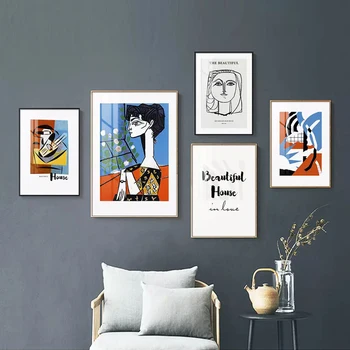 Классическое произведение Пикассо, Жаклин и цветы, абстрактная декоративная живопись, плакат, печать на холсте, настенные панно, домашний декор