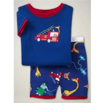Комплекты Пижам Для мальчиков с Пожарной машиной Hooyi, Детская Пижама, Пижамный Костюм Для мальчиков, Телескоп, Детские Пижамы, домашняя одежда, Костюмы, Ночная Рубашка