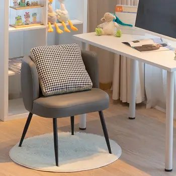 Компьютерное кресло, удобные стулья для гостиной, диван для одного человека, Офисная спинка, кресло для учебы, общежитие, искусственная кожа с защитой от царапин