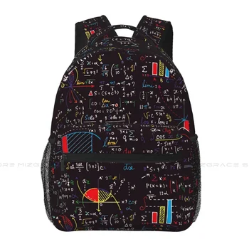 Красочный рюкзак с математическими формулами для девочек, рюкзак для путешествий для мальчиков, рюкзак для школьного ноутбука для подростков