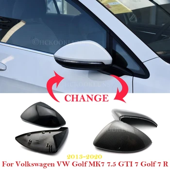 Крышка Бокового Автомобильного Зеркала заднего Вида Для Volkswagen VW Golf MK7 7.5 GTI 7 Golf 7 R 2013 ~ 2020 Чехол для автомобильного Зеркала заднего вида 2019 2018