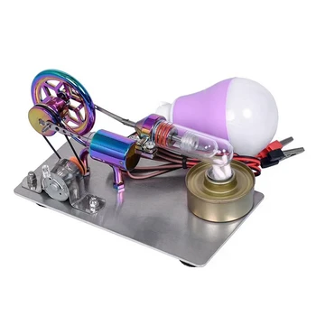 Модель двигателя Стирлинга с горячим воздухом, генератор, Двигатель, Физический Эксперимент, Научная игрушка, Обучающая Научная игрушка