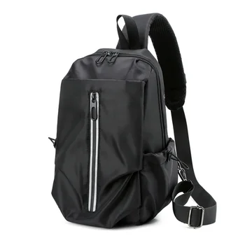 Модные нагрудные сумки, спортивная повседневная мужская сумка через плечо, практичная спортивная сумка-мессенджер большой емкости, Светоотражающая защитная сумка через плечо